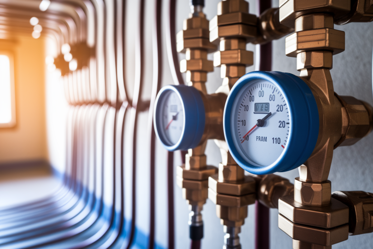 collecteur-debitmetre-tuyaux-vannes