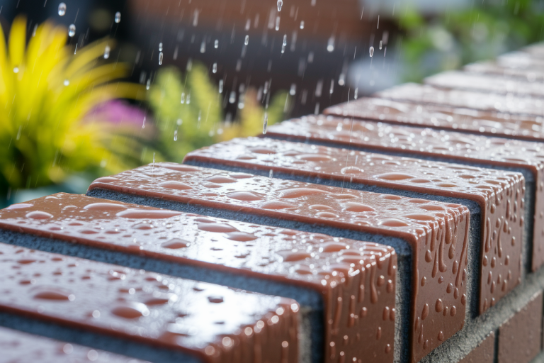 gros-plan-mur-brique-hydrofuge-gouttes