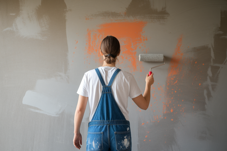 personne-dos-roller-mur-beton