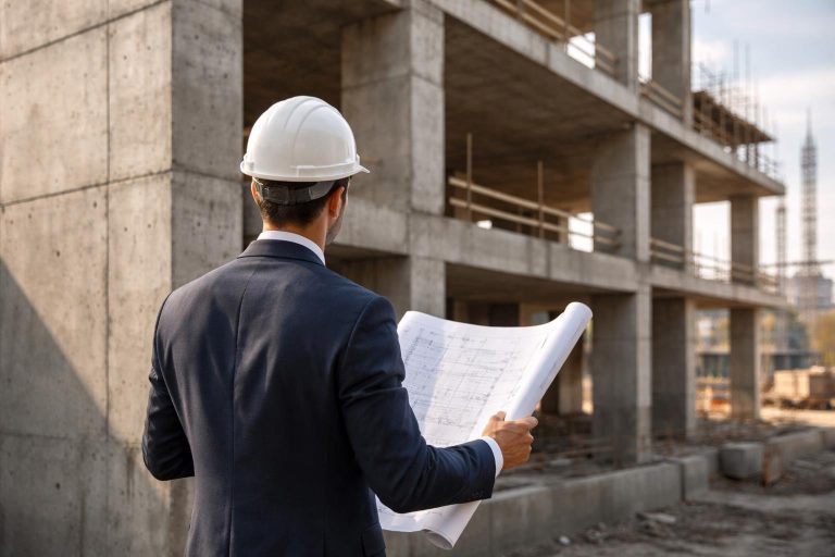 ingenieur-plans-structure-beton-chantier